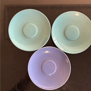 Vintage Lindt Stymeist Pastel Saucer Set